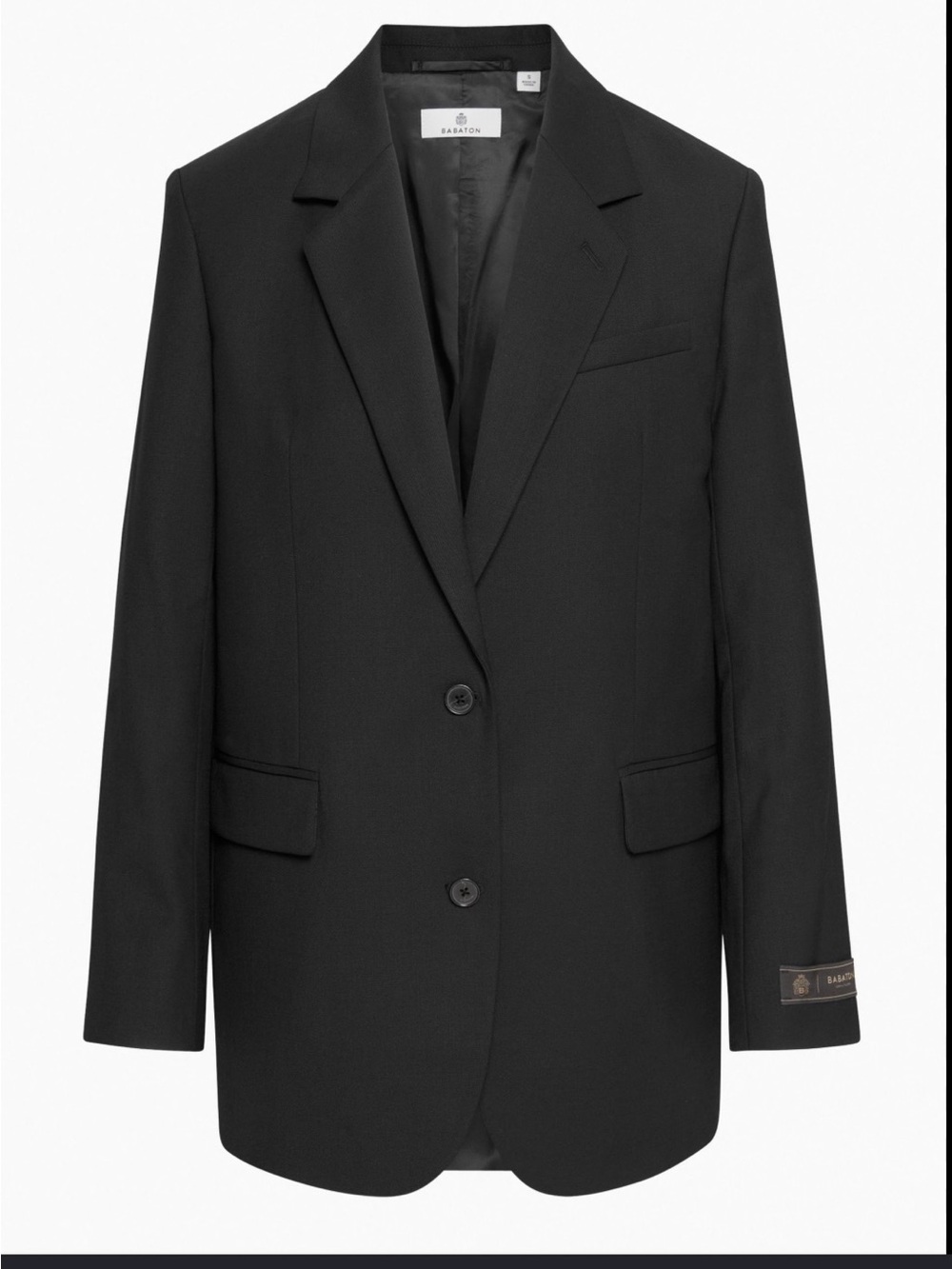 Babaton Black Tailored Suit Pants - Straight-Leg Professional